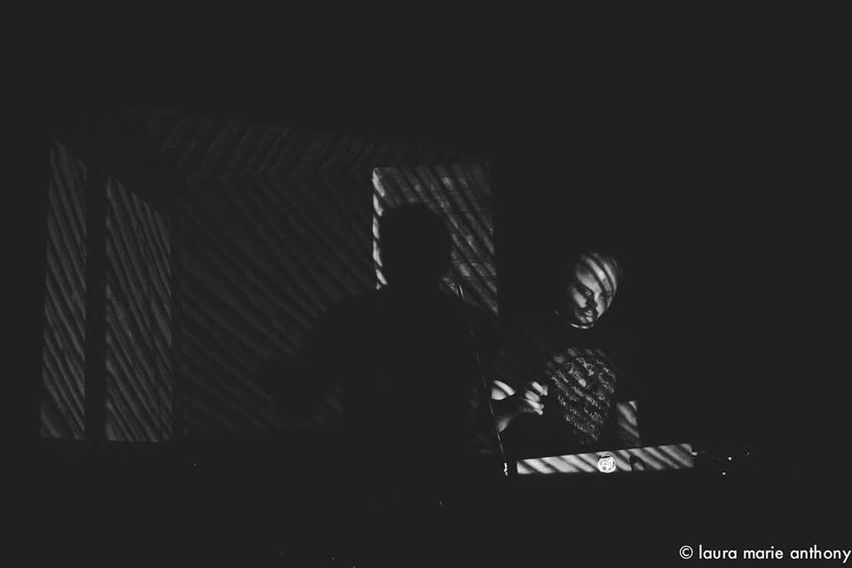 Chopstick playing Theremin at Naked Lounge, 2014